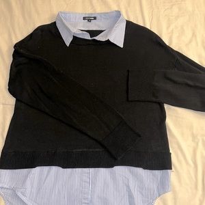 Fashion nova sweater with shirt inside